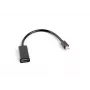 Videokabel-Adapter LANBERG Mini DisplayPort (Stecker) auf HDMI Typ A (Buchse), 0,2 m, 1920x1200 @60Hz, DisplayPort 1.2, schwarz