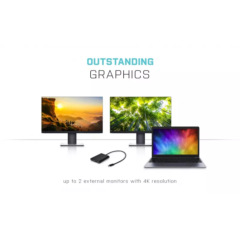 i-tec USB-C 3.1 Dual 4K DP Videoadapter