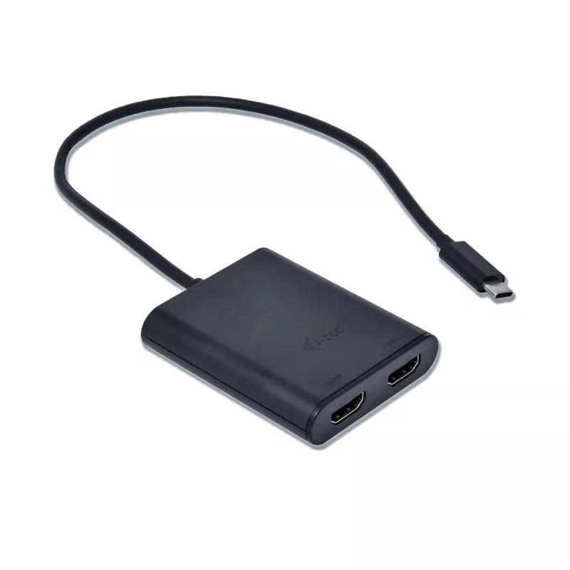 i-tec USB-C 3.1 Dual 4K HDMI Videoadapter, 3.2 Gen 1 (3.1 Gen 1), USB Type-C, HDMI-Ausgang, 3840 x 2160 Pixel
