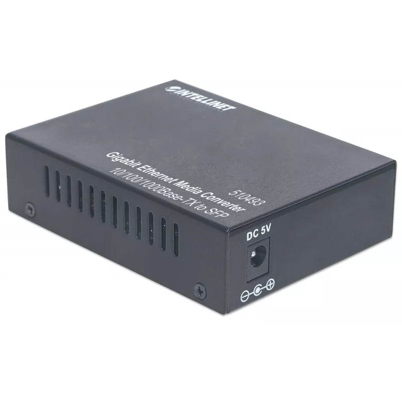 Intellinet Gigabit Ethernet to SFP Media Converter, 10/100/1000Base-Tx zu SFP-Steckplatz, leer