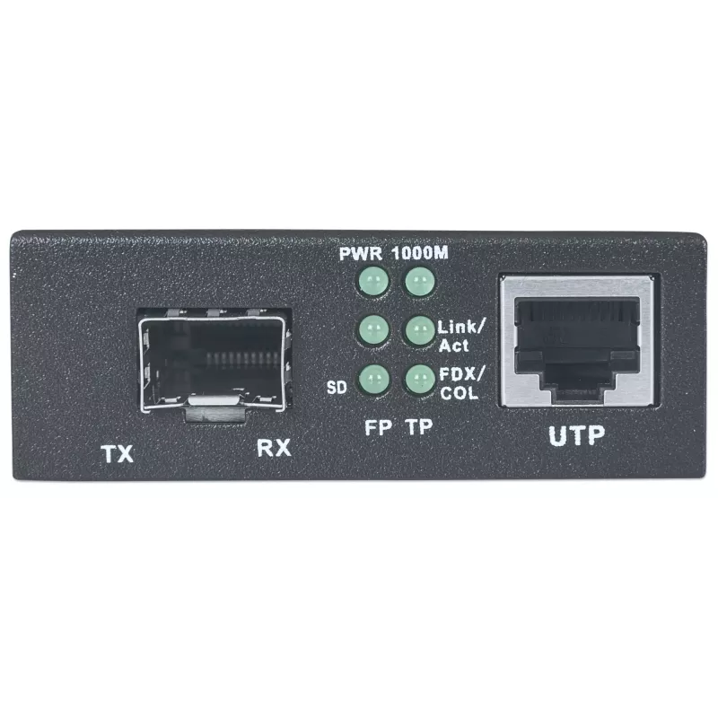 Intellinet Gigabit Ethernet to SFP Media Converter, 10/100/1000Base-Tx zu SFP-Steckplatz, leer