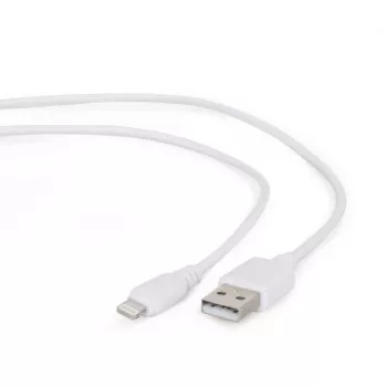 Lightning-Kabel Gembird CC-USB2-AMLM-2M-W — 2 m, Lightning auf USB A, USB 2.0, weiß