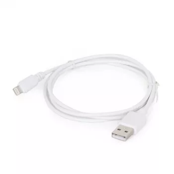 Lightning-Kabel Gembird CC-USB2-AMLM-2M-W — 2 m, Lightning auf USB A, USB 2.0, weiß