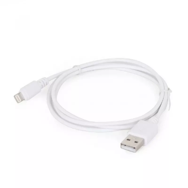 Lightning-Kabel Gembird CC-USB2-AMLM-2M-W — 2 m, Lightning auf USB A, USB 2.0, weiß