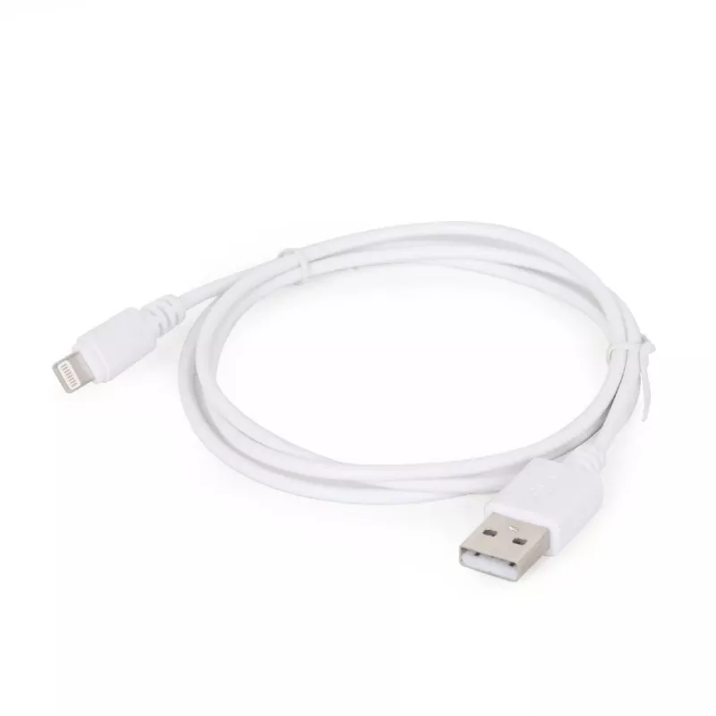 Lightning-Kabel Gembird CC-USB2-AMLM-2M-W — 2 m, Lightning auf USB A, USB 2.0, weiß