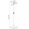 Techly ICA-TR10 Werbedisplay-Ständer 68,6 cm (27 Zoll) Silber