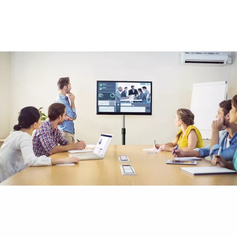 Techly ICA-TR10 Werbedisplay-Ständer 68,6 cm (27 Zoll) Silber