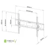 Techly 40-65 Zoll Wandhalterung für LED LCD TV Neigbar ICA-PLB 131L