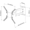 Techly 23-55 Universal LCD TV Wall Mount Bracket Schwarz” ICA-PLB 136M