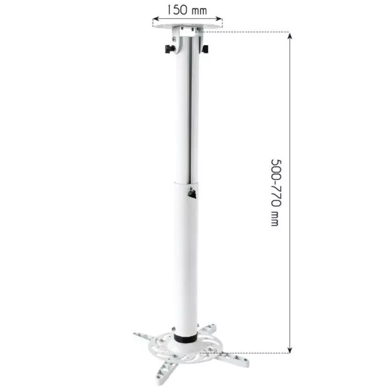 Techly Support Projector Ceiling Extension 500-770 mm Weiß ICA-PM 104MW