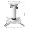 Techly Bracket Universal Projector Ceiling Weiß ICA-PM 200WH