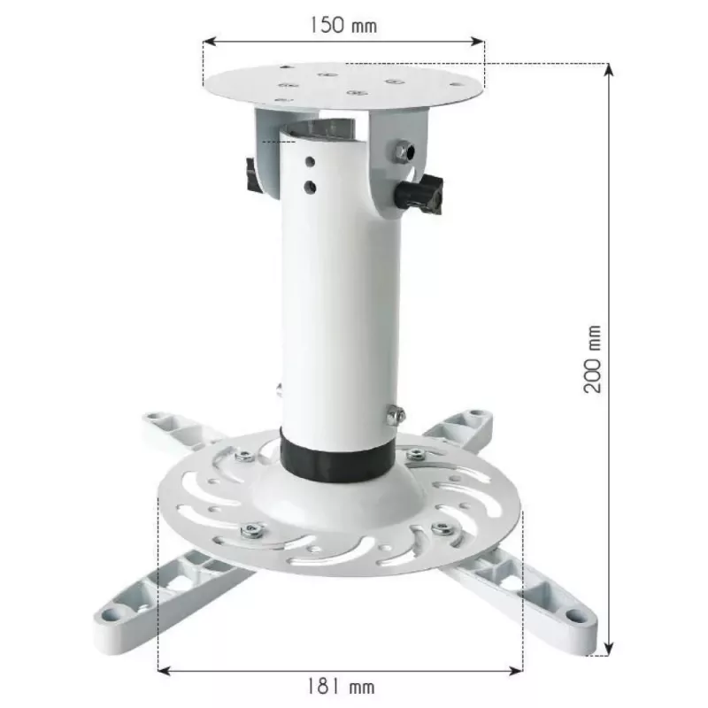 Techly Bracket Universal Projector Ceiling Weiß ICA-PM 200WH