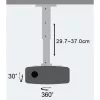 Techly Projector Ceiling Stand Extension 30-37 cm Silber ICA-PM 102S