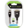 USB-zu-Seriell-Adapter Techly IDATA USB-SER-2T, USB-A Stecker auf DB-9 Stecker, 0,45 m, transparent weiß