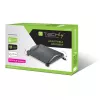 Techly Verstellbare Fußstütze ICA-FR 13, Schwarz, ABS-Kunststoff, 430 mm, 280 mm, 1,24 kg