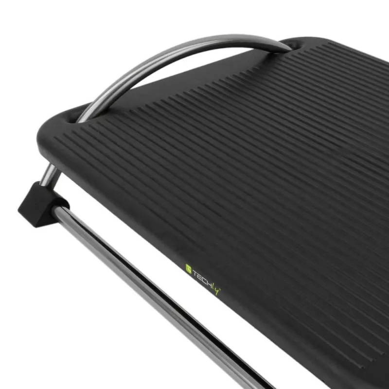 Techly Verstellbare Fußstütze ICA-FR 13, Schwarz, ABS-Kunststoff, 430 mm, 280 mm, 1,24 kg