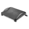 Techly Verstellbare Fußstütze ICA-FR 13, Schwarz, ABS-Kunststoff, 430 mm, 280 mm, 1,24 kg