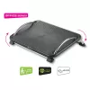 Techly Verstellbare Fußstütze ICA-FR 13, Schwarz, ABS-Kunststoff, 430 mm, 280 mm, 1,24 kg