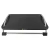 Techly Verstellbare Fußstütze ICA-FR 13, Schwarz, ABS-Kunststoff, 430 mm, 280 mm, 1,24 kg