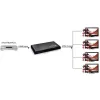 Techly Splitter HDMI 4-fach 4K*2K IDATA HDMI-4K4, HDMI, 4x HDMI, 1x HDMI F, 4096 x 2160 Pixel, Schwarz, 36 bit