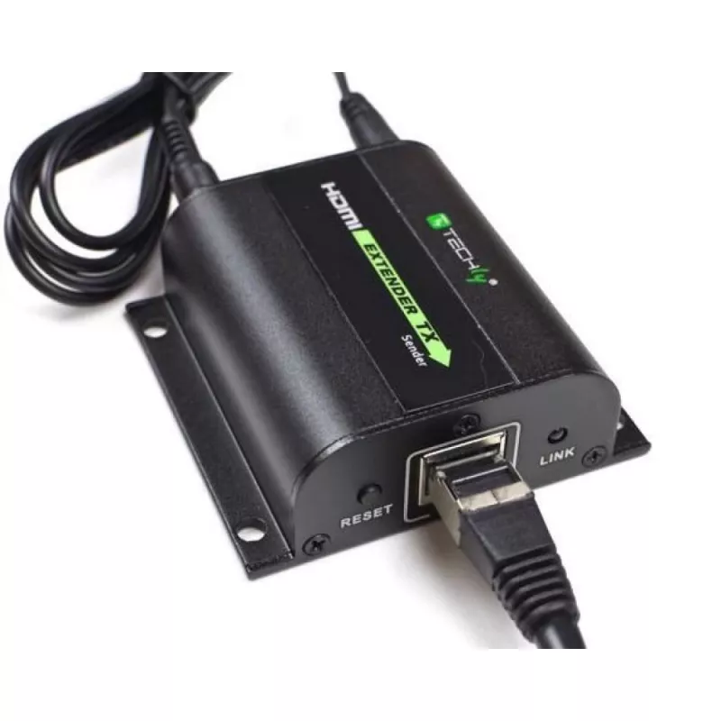 Techly Extender HDMI Full HD über Kabel Cat.5E / 6 / 6A / 7 max. 60 m Autoregulated IDATA EXT-E70I