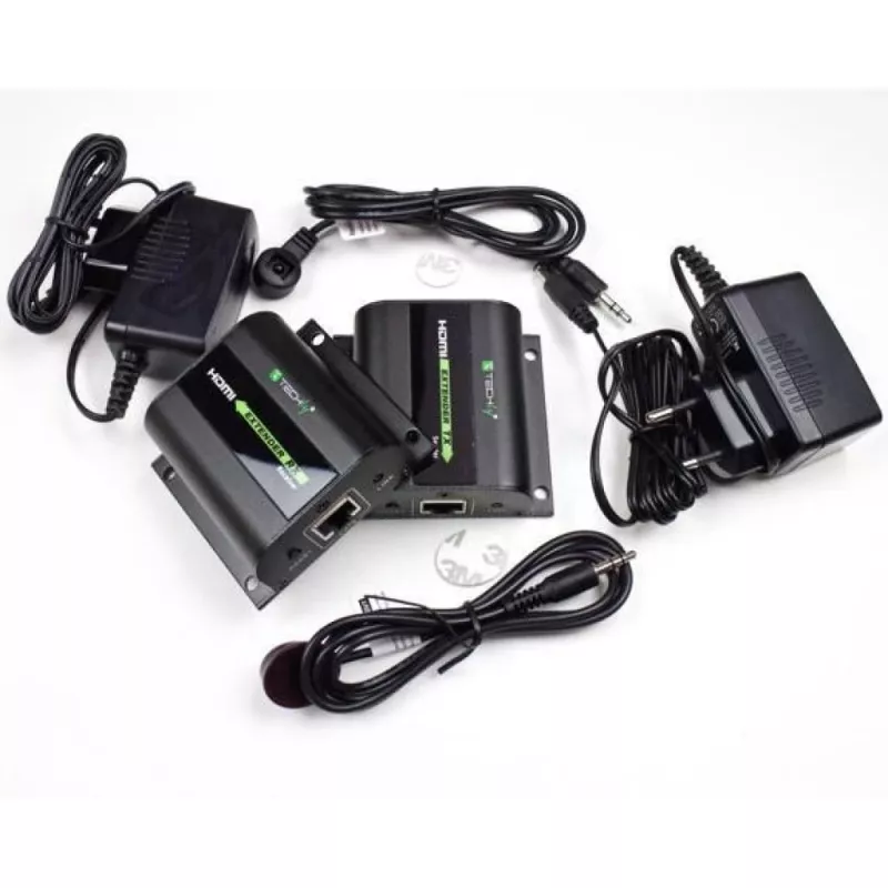 Techly Extender HDMI Full HD über Kabel Cat.5E / 6 / 6A / 7 max. 60 m Autoregulated IDATA EXT-E70I