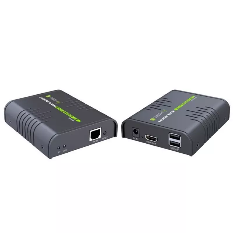 Techly IDATA HDMI-KVM2 KVM-Extender Sender & Empfänger