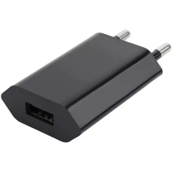 Techly Compact Charger USB 1A European Plug Schwarz