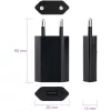 Techly Compact Charger USB 1A European Plug Schwarz