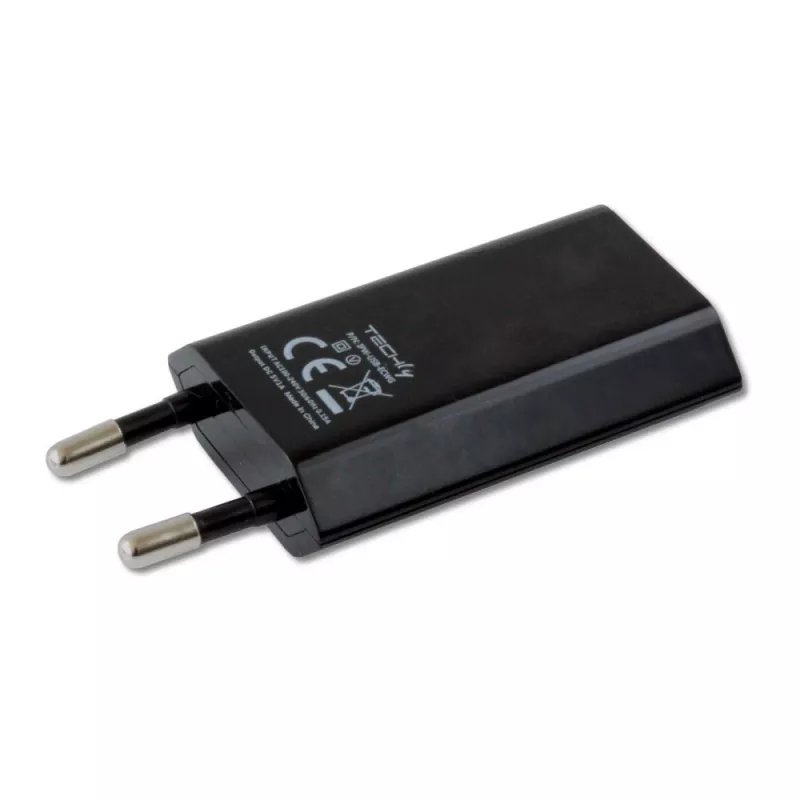 Techly Compact Charger USB 1A European Plug Schwarz