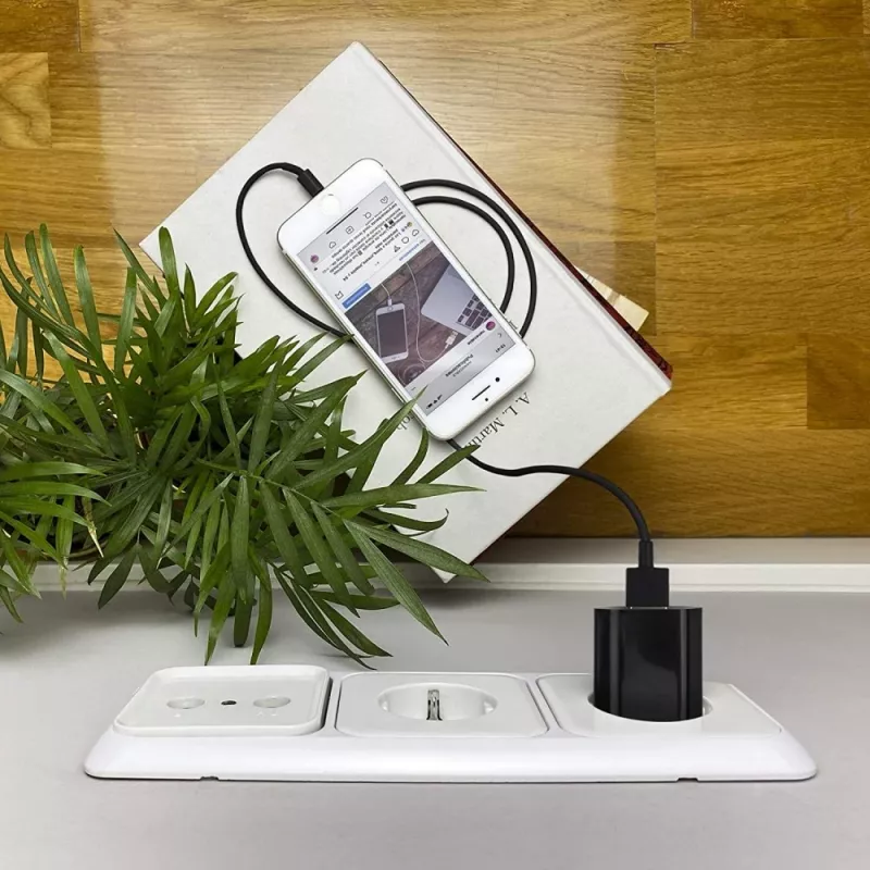 Techly Compact Charger USB 1A European Plug Schwarz