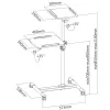 Techly Universal Trolley for Notebook / Projector, Weiß ICA-TB TPM-6