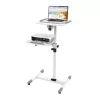 Techly Universal Trolley for Notebook / Projector, Weiß ICA-TB TPM-6