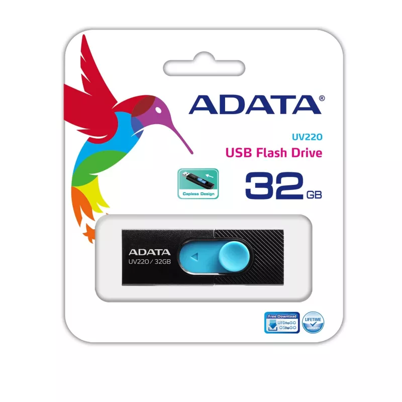 ADATA UV220 USB-Stick 32 GB USB Typ-A 2.0 Schwarz, Blau