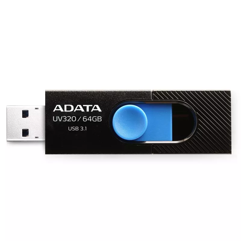 ADATA UV320 USB-Flash-Laufwerk 64 GB USB Typ-A 3.2 Gen 1 (3.1 Gen 1) Schwarz, Blau