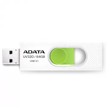 ADATA UV320 USB-Stick 64 GB USB Typ-A 3.2 Gen 1 (3.1 Gen 1) Grün, Weiß