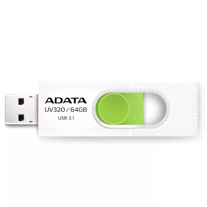 ADATA UV320 USB-Stick 64 GB USB Typ-A 3.2 Gen 1 (3.1 Gen 1) Grün, Weiß