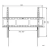 Techly Wandhalterung für LED LCD TV 42-80 Ultra schlank Fixed H600mm ICA-PLB 860
