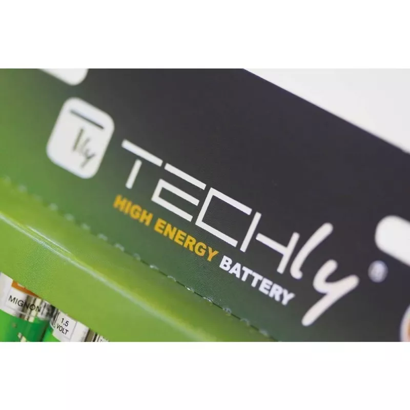 Techly Multipack 24 Batterien High Power Mini Stilo AAA Alkaline LR03 1,5V IBT-KAL-LR03-B24T