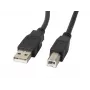 LANBERG USB-Kabel USB 2.0 USB B – 3 m Schwarz