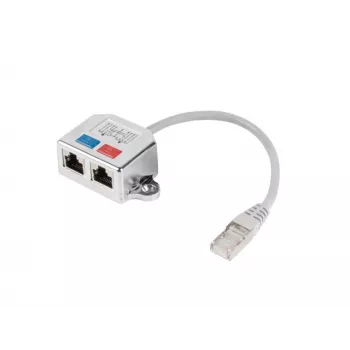 LANBERG Adapter LAN RJ45/2x RJ45 Ftp Splitter AD-0026-S