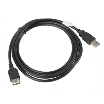 USB A-auf-A-Kabel LANBERG CA-USBE-10CC-0018-BK, USB 2.0, 1,8 m, schwarz