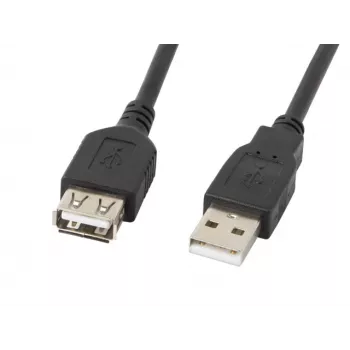 USB A-auf-A-Kabel LANBERG CA-USBE-10CC-0018-BK, USB 2.0, 1,8 m, schwarz