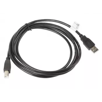 USB 2.0-Kabel LANBERG CA-USBA-10CC-0018-BK — 1,8 m, USB A (Stecker) auf USB B (Stecker), schwarz