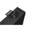PC-Gehäuse IBOX ORCUS X14 Midi Tower Schwarz — ITX/ATX, Seitenfenster, rote Beleuchtung, 3×3,5-Zoll-Schächte, 2×2,5-Zoll-Schächte, 1×5,25-Zoll, USB 3.2 Gen1 Type-A