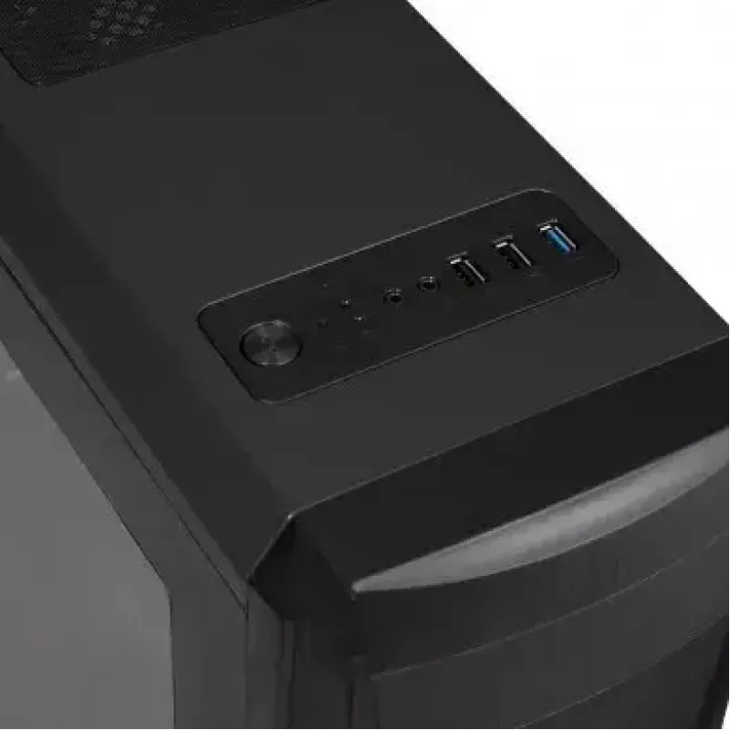 PC-Gehäuse IBOX ORCUS X14 Midi Tower Schwarz — ITX/ATX, Seitenfenster, rote Beleuchtung, 3×3,5-Zoll-Schächte, 2×2,5-Zoll-Schächte, 1×5,25-Zoll, USB 3.2 Gen1 Type-A