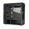 PC-Gehäuse IBOX ORCUS X14 Midi Tower Schwarz — ITX/ATX, Seitenfenster, rote Beleuchtung, 3×3,5-Zoll-Schächte, 2×2,5-Zoll-Schächte, 1×5,25-Zoll, USB 3.2 Gen1 Type-A