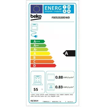 Beko FSE52320DWD Herd Freistehender Herd Elektro Gas Weiß