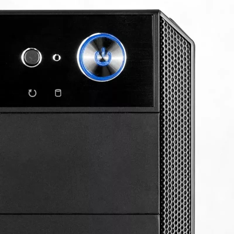 PC-Gehäuse MODECOM Oberon Pro Midi Tower – Schwarz, ATX/ITX/Micro ATX, gehärtetes Glas, bis zu 395 mm GPU