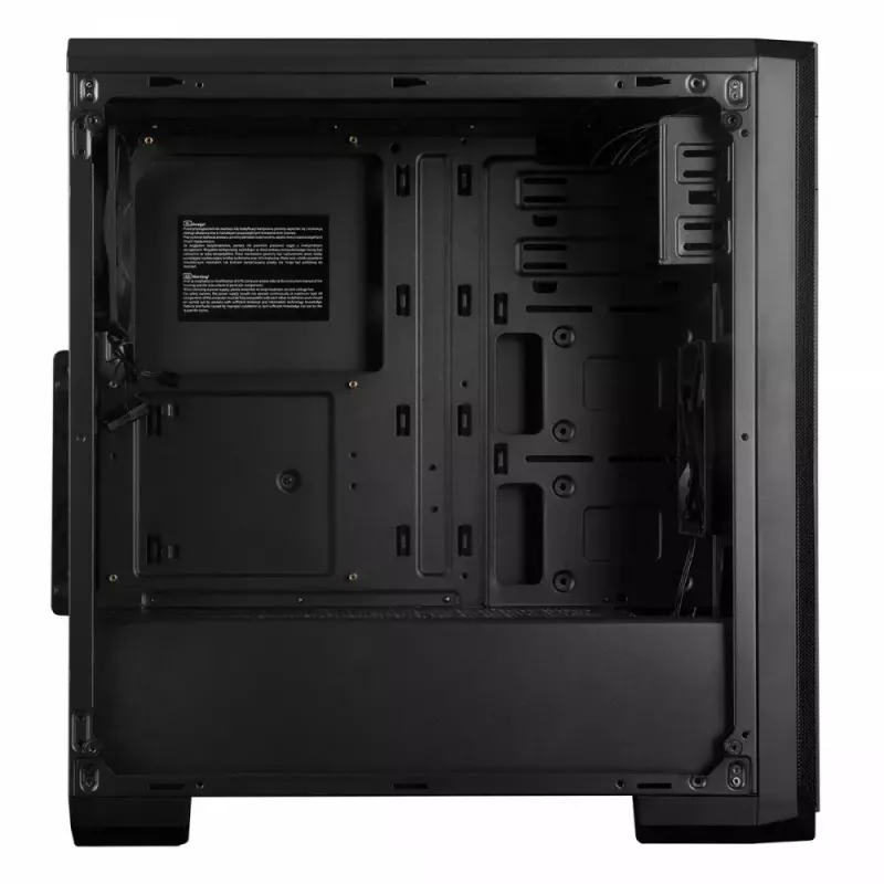 PC-Gehäuse MODECOM Oberon Pro Midi Tower – Schwarz, ATX/ITX/Micro ATX, gehärtetes Glas, bis zu 395 mm GPU